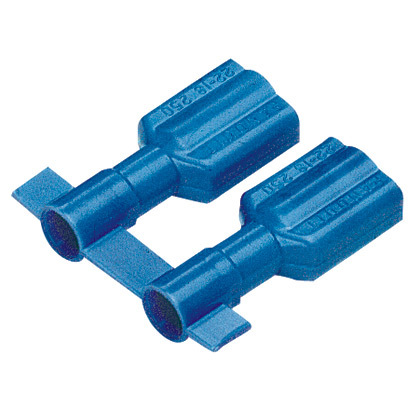 Reel Smart DPF14-250FIB-3K Disconnect, Blue, Nylon, 14-16 AWG, .250 x .032" Tab