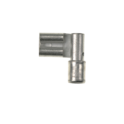 DR10-250-L Pan-Term Type DR Loose Piece Vibration-Resistant Female Disconnect, 10 AWG Conductor, 0.25 in W x 0.032 in THK Tab, Sleeve/Standard Barrel, Brass, Metallic, Non-Insulated