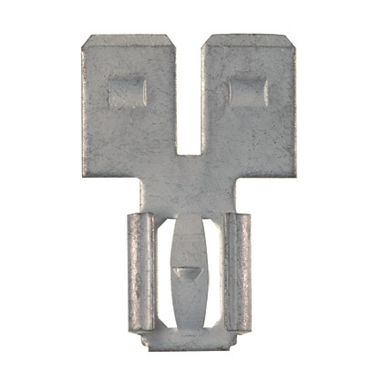 D-250A-C Pan-Term Type D-A Loose Piece Non-Insulated Vibration-Resistant Disconnect Adapter, 2 kV AC, Brass