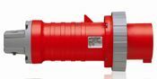 560P7W Series II Watertight Pin And Sleeve Plug, 277/480 V AC, 60 A, 4 Poles, 5 Wires, Red