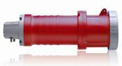 3100C7W Series II North American Configuration Watertight Sleeve And Pin Connector, 480 V AC, 100 A, 2 Poles, 3 Wires, Red