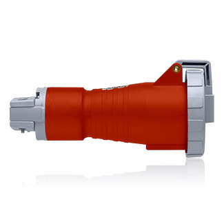 320C7W Series II North American Configuration Watertight Sleeve And Pin Connector, 480 V AC, 20 A, 2 Poles, 3 Wires, Red