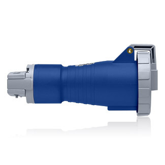 420C9W Series II North American Configuration Watertight Sleeve And Pin Connector, 250 VAC, 20 A, 3 Poles, 4 Wires, Blue