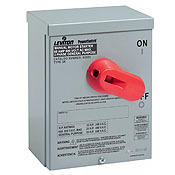 N3602 Non-Grounding AC Manual Motor Starting Switch, 600 V AC, 60 A, 20 hp Power Rating