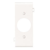 PSC7-W Combination Sectional Receptacle Wall Plate, 1 Gangs, Thermoplastic Nylon, White
