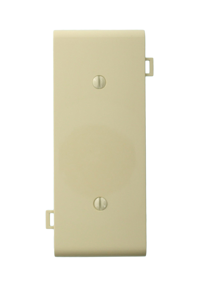 PSC14-I Sectional Blank Wall Plate, 1 Gangs, Thermoplastic Nylon, Ivory