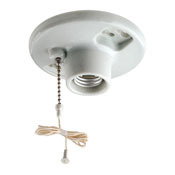29816-C 1-Circuit 1-Piece Pull Chain Lampholder, 660 W Lamp, 250 V AC, E26 Lamp