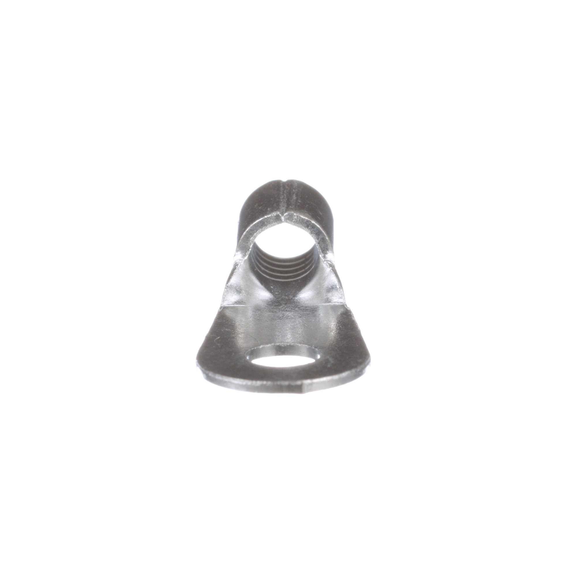 P8-10R-T Pan-Term Type P-R Loose Piece Non-Insulated Ring Terminal, 8 AWG Conductor, 1.14 in L, Brazed Seam/Internal Serration/Standard Barrel, Copper, Metallic