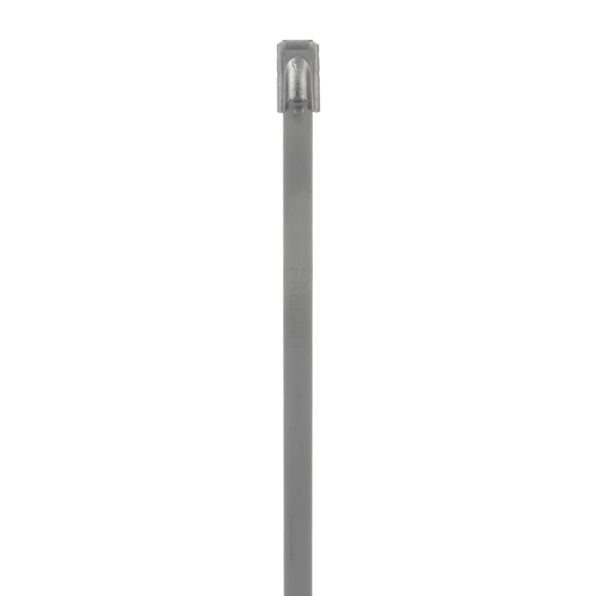 MLT2.7S-CP Pan-Steel MLT Standard Cross Section Cable Tie, 10.2 in L x 0.18 in W x 0.01 in THK, 304 Stainless Steel, Metallic
