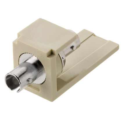 CMSTZIW Fiber Optic Adapter Module, ST Connector, 1 Port, OM1/OM2/OM3/OM4/OM4+/OS2 SignatureCore Multi-Mode Fiber