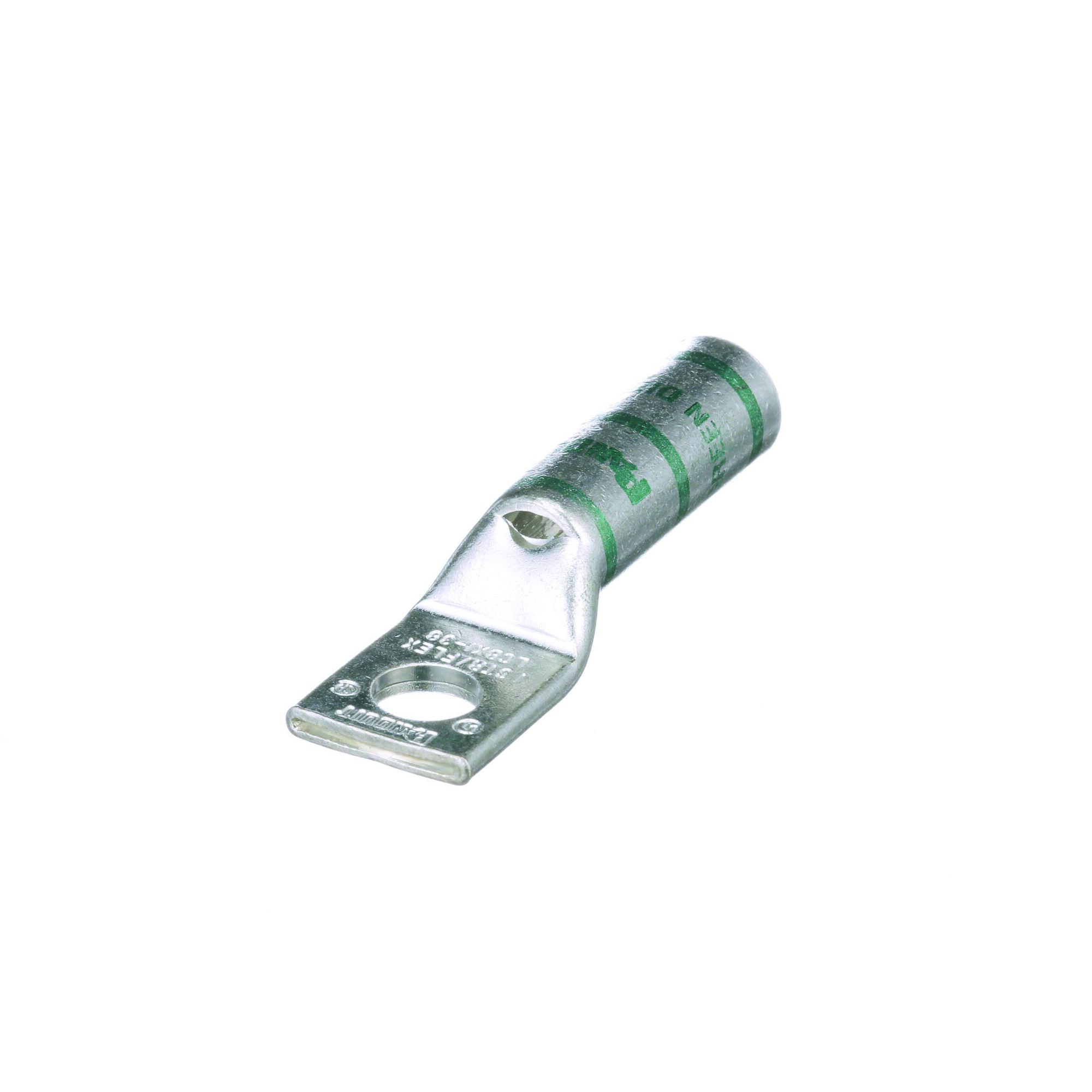 LCA1-56-E Pan-Lug 1-Hole Compression Lug, 1 AWG Copper Stranded Conductor, Die Code: P37, 42.491 in Stud, Copper