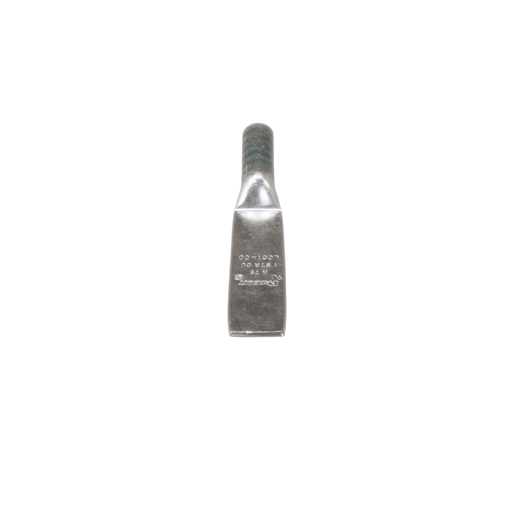 LCC1-00-E Pan-Lug Compression Connector Lug, 1 AWG Copper Conductor, Die Code: P37, Copper