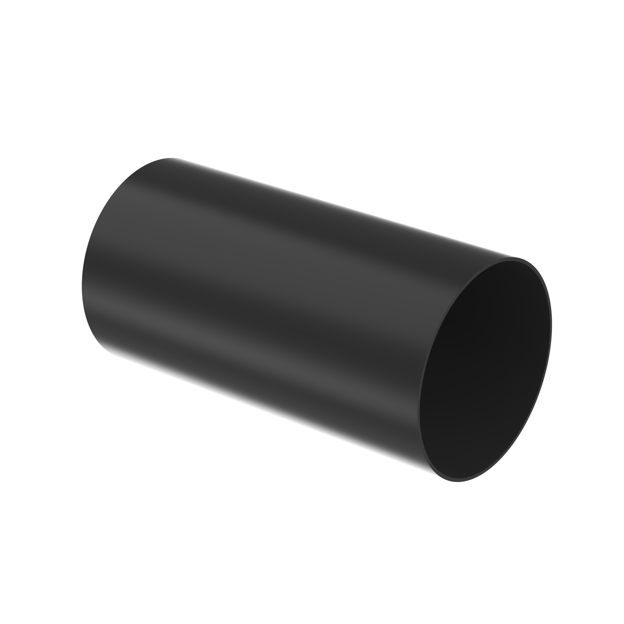 HSTT300-48-2 Dry-Shrink Cross Linked Flame-Retardant Standard Heat Shrink Tubing, 3 in ID Expanded, 1-1/2 in ID Recovered, 0.05 in THK Wall Recovered, 4 ft L, Polyolefin, Black