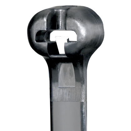 BT1.5I-M0 Dome-Top Barb Ty BT Series Weather-Resistant Intermediate Cross Section Cable Tie, 6.1 in L x 0.141 in W x 0.041 in THK, Nylon 6.6, Black