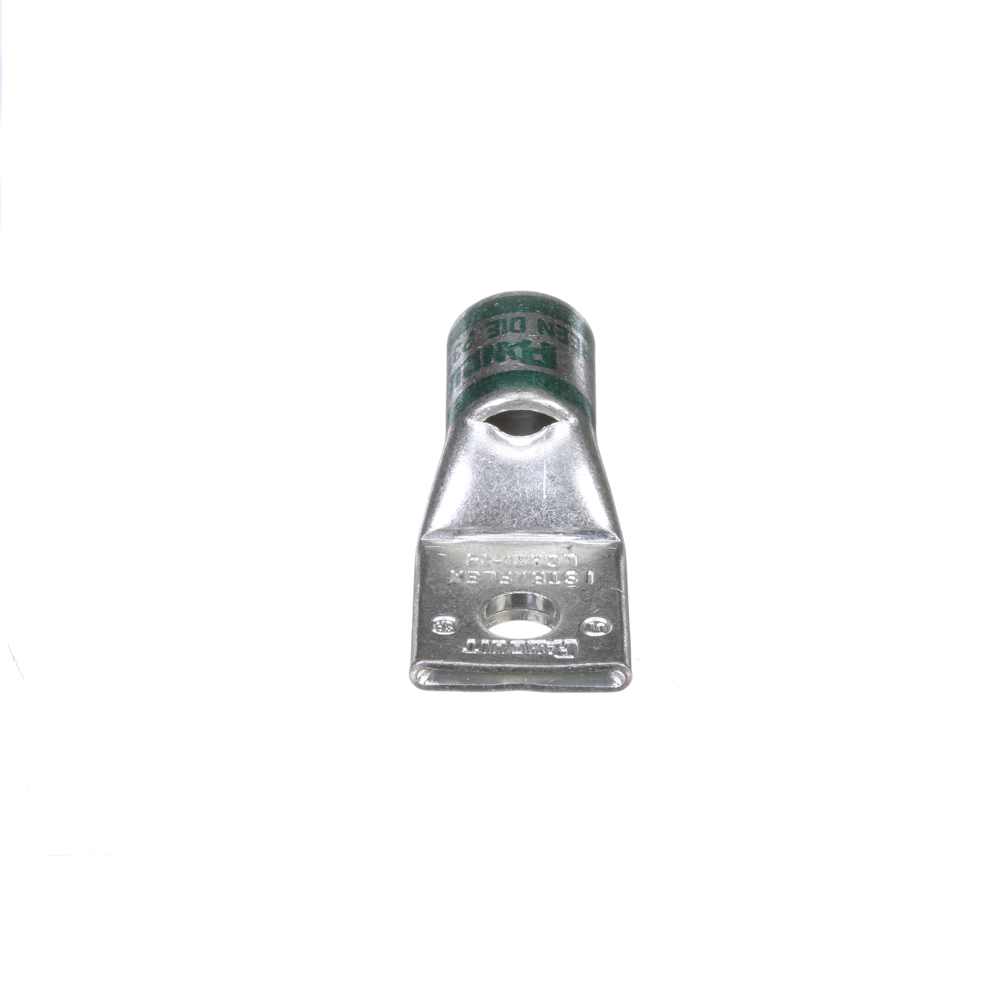 LCAX1-14-X Pan-Lug 1-Hole Compression Connector Lug, 1 AWG Flexible Copper Conductor, Die Code: P37, 42.826 in Stud, Tin Plated Copper