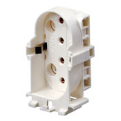 13453 Straight-In Double Edge Twin Tube Lampholder, 660 W Lamp, 600 VAC, 2G11 Lamp