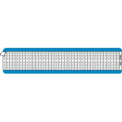 PCM-23 Pan-Code Pre-Printed Wire Marker Card, 1-1/2 in L x 1/4 in W, Black/White, Vinyl Cloth, 36 Markers per Card