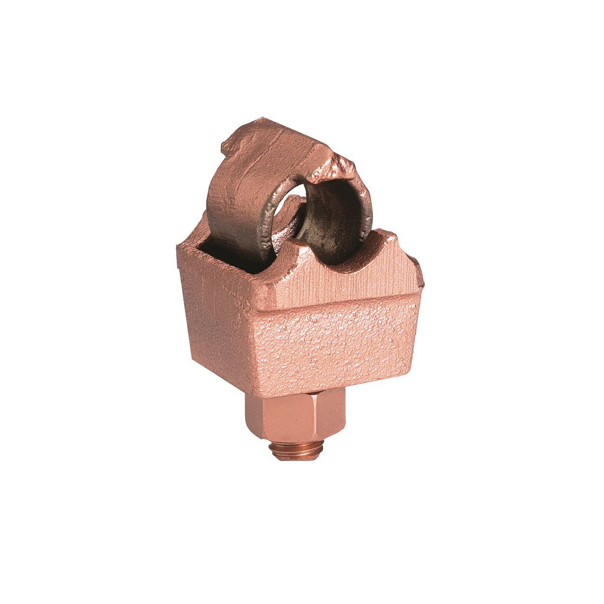 QGFL26B2T6 QGFL Grounding Clamp, 8 to 2/0 AWG Conductor, 1/2 in Stud, Copper Alloy, Unplated