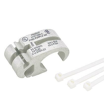 HTCT250-250-1 StructuredGround Compression H-Tap Connector, H Shape, 1 Taps, 2 AWG to 250 kcmil, 4/0 to 2 AWG Main/Run, 2 AWG to 250 kcmil, 4/0 to 2 AWG Tap, Copper