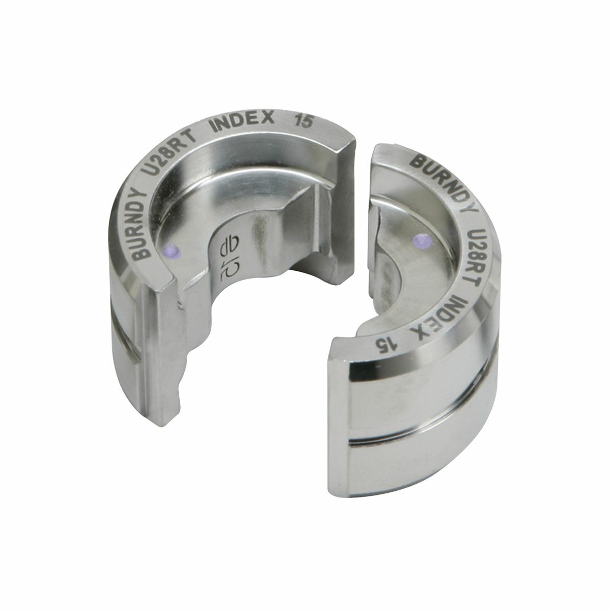 U1011 Style U Radial Non-Butting Twin Crimping Die Set, 250 kcmil, Stainless Steel