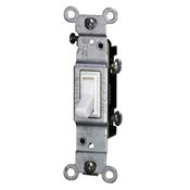 2651-2W Grounding Toggle Switch, 120 V AC, 15 A, 1/2, 2 hp Power Rating