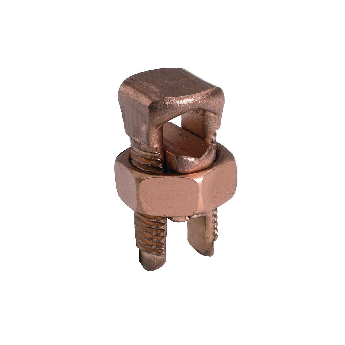 KS22 KS Series Type KS Compact Split Bolt, (1) 8 AWG Stranded to 6 AWG Solid Copper Conductor, 1-1/2 in L, Copper Alloy