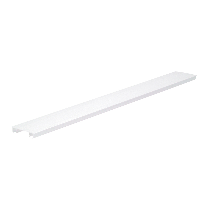 HC2WH6 Type HC Hinged Lead Free Wiring Duct Cover, 72 ft L x 2.29 in W x 0.44 in H, PVC, White
