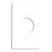 80720-W Standard Size Traditional Wall Plate, 1 Gangs, 2-3/4 in W x 4-1/2 in H, Thermoplastic, White
