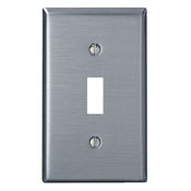 84001 Standard Size Traditional Combination Wall Plate, 1 Gangs, 2-3/4 in W x 4-1/2 in H, 430 Stainless Steel