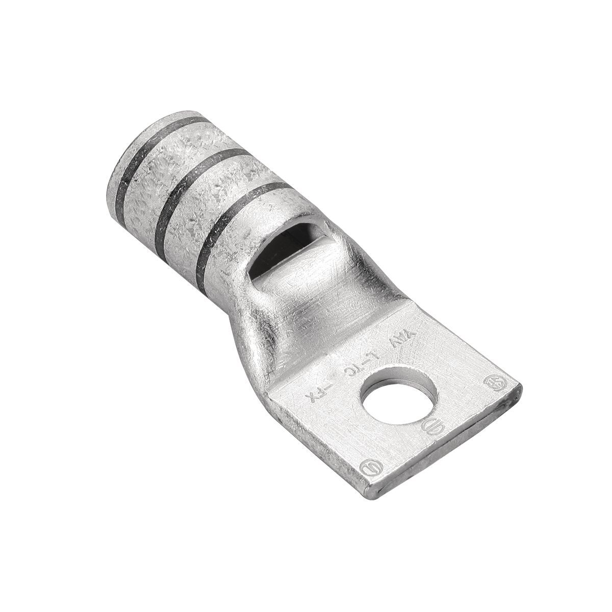 YAV27LTC38FX YAV-L-FX 1-Hole Compression Lug With Inspection Window, 3/0 AWG Flexible/Stranded Copper Conductor, Die Code: 14, 3/8 in Stud, Copper