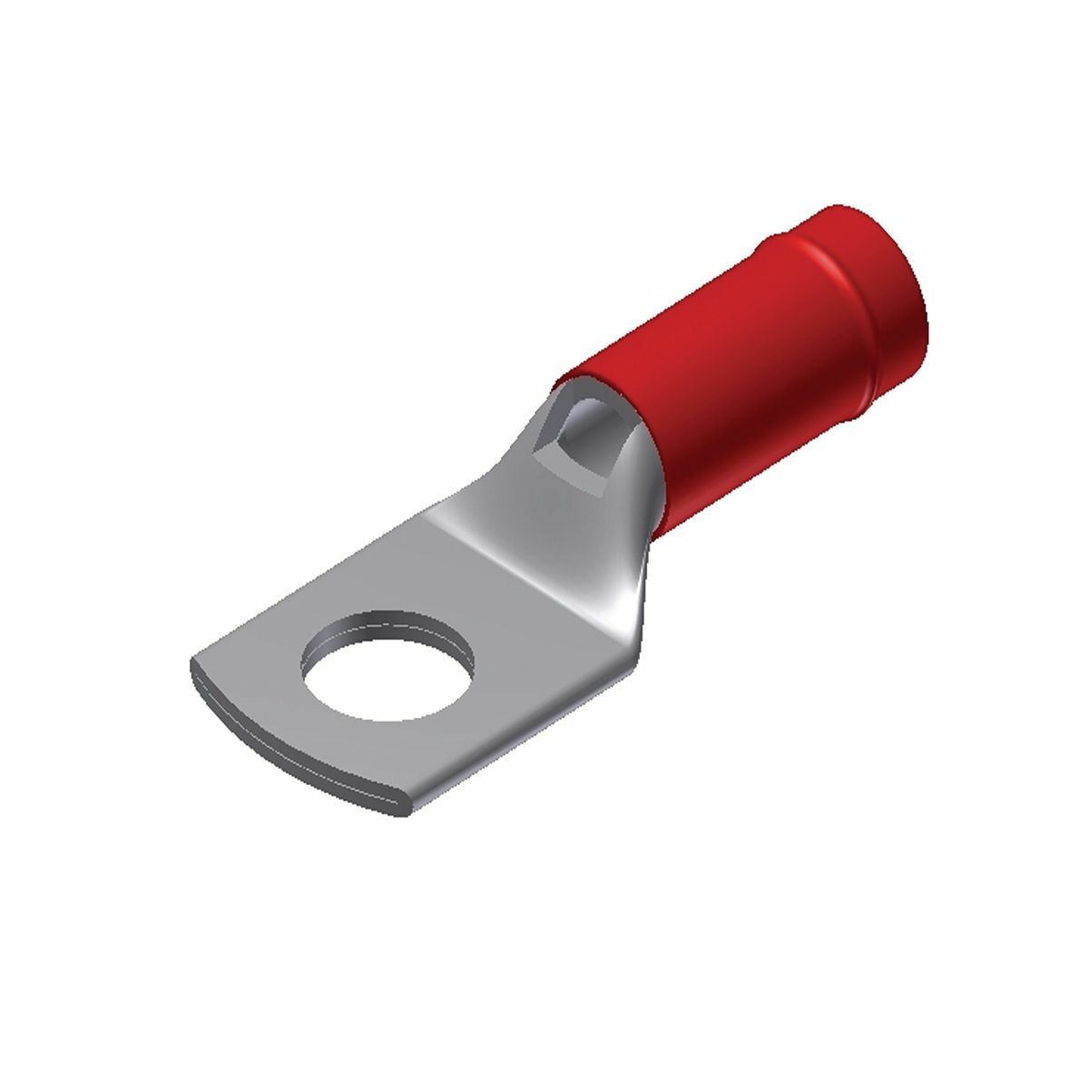 YAEV8CL1BOX YAEV-L 1-Hole Heavy Duty Compression Lug, 8 AWG Stranded Copper Conductor, 1/4 in Stud, Copper