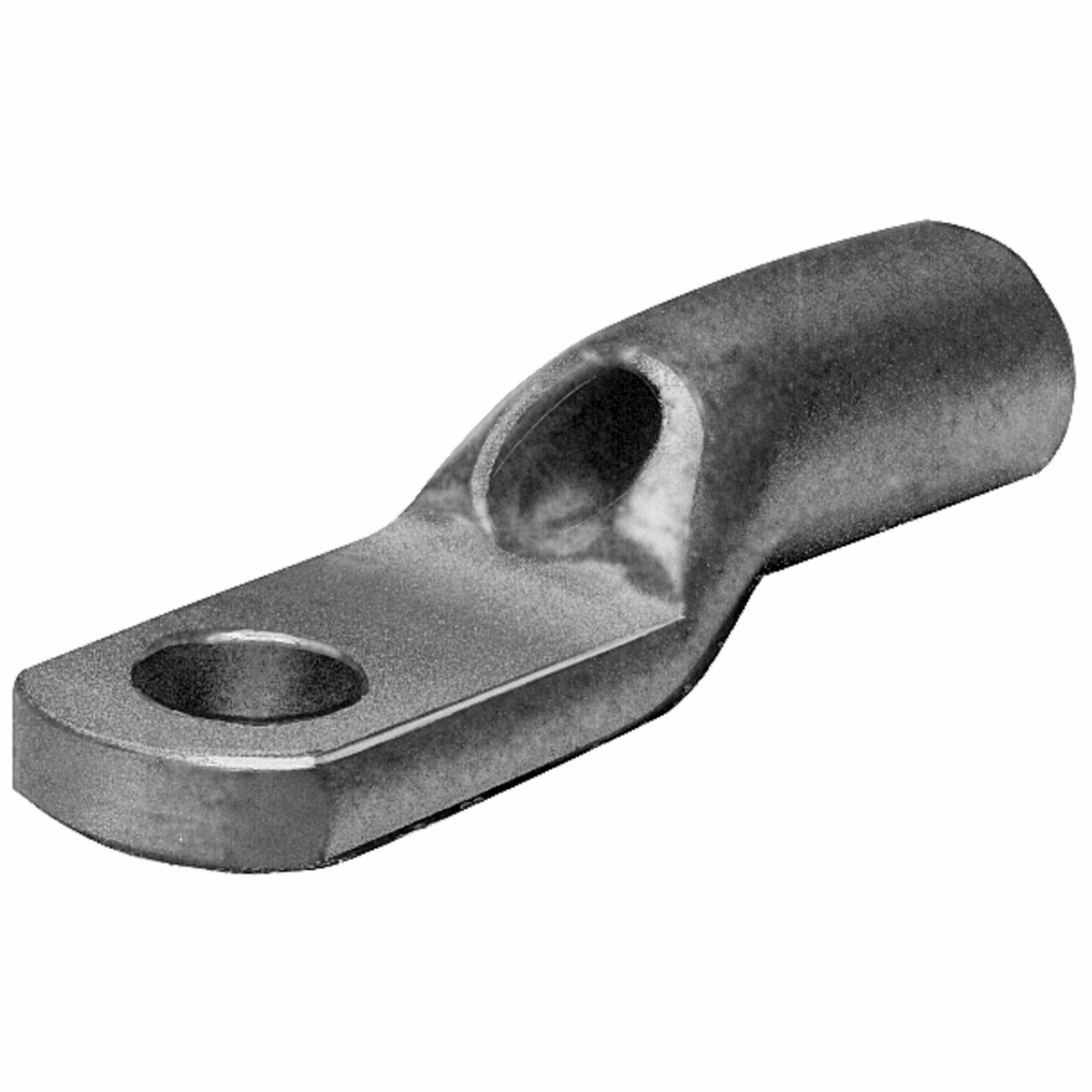 YAV10T3 YAV 1-Hole Heavy Duty Uninsulated Compression Lug With Inspection Window, 12 to 10 AWG Solid/Stranded Copper Conductor, Die Code: 2, 1/4 in Stud, Electro-Tin Plated Copper