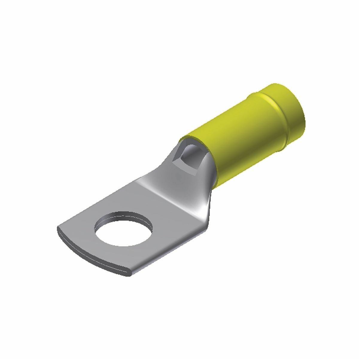 YAEV10T7 YAEV 1-Hole Heavy Duty Compression Lug With Inspection Hole, 12 to 10 AWG Stranded Copper Conductor, #4 to #5 Stud, Copper