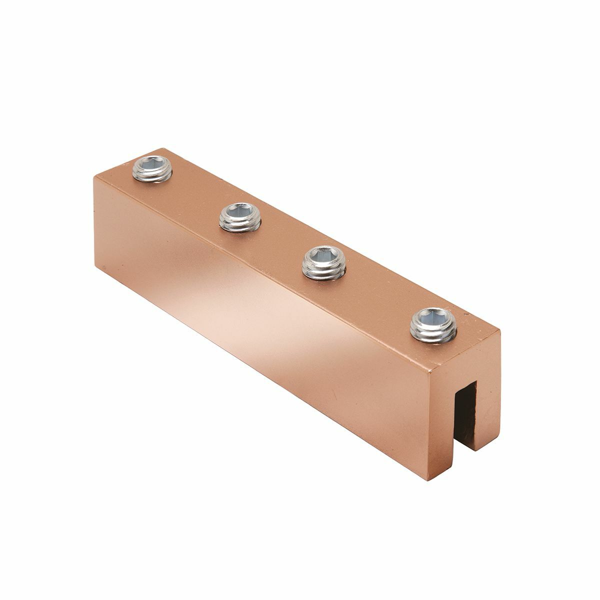 YGIBW284002N Type YGIB Cable to Steel Compression Connector, 4/0 to 2 AWG Conductor, 1/2 to 13 in Rod, Copper, Unplated