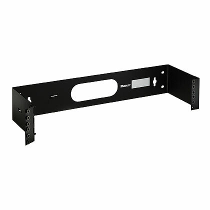 WBH2 Hinged Wall Mount Bracket, For Use With Rack Mount Cable, 2 RU, 20 lb Load Capacity, Steel, Black