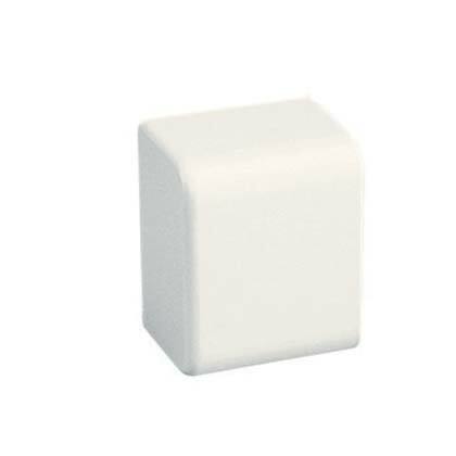 Surface Raceway, LDPH5 Power Rated End Cap, Off-White