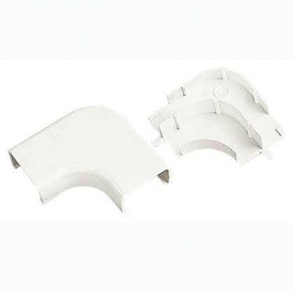 RAFX10IW-X Pan-Way Power Rated Right Angle Fitting, For Use With LDPH10 and LD2P10 Series One-Piece Multi-Channel Surface Raceway System, ABS/PVC
