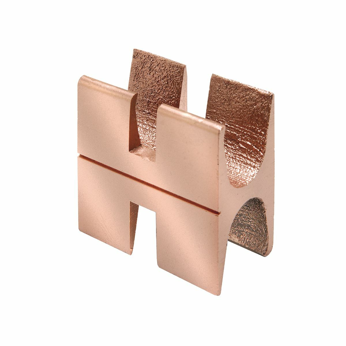YSHG3429 Type YSHG Double Compression Tap Connector, Figure H Shape, 3 Taps, #6 Rebar, 4/0 AWG to 400 kcmil Main/Run, 1/0 to 3/0 AWG Tap, Copper