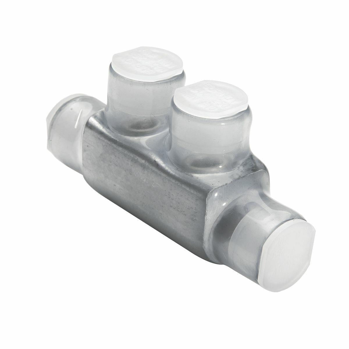 BISR350 2-Port In-Line Splice Reducer, Aluminum/Copper Conductor, 10 AWG to 350 kcmil Run/Main, Aluminum