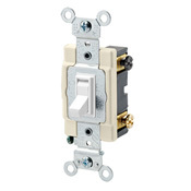 54504-2W 4-Way Framed Grounding AC Quiet Toggle Switch, 120/277 V AC, 15 A, 1/2, 2 hp Power Rating