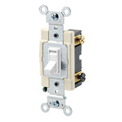 54503-2W 3-Way Framed Grounding AC Quiet Toggle Switch, 120/277 V AC, 15 A, 1/2, 2 hp Power Rating