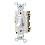 54501-2W Framed Grounding AC Quiet Toggle Switch, 120/277 V AC, 15 A, 1/2, 2 hp Power Rating