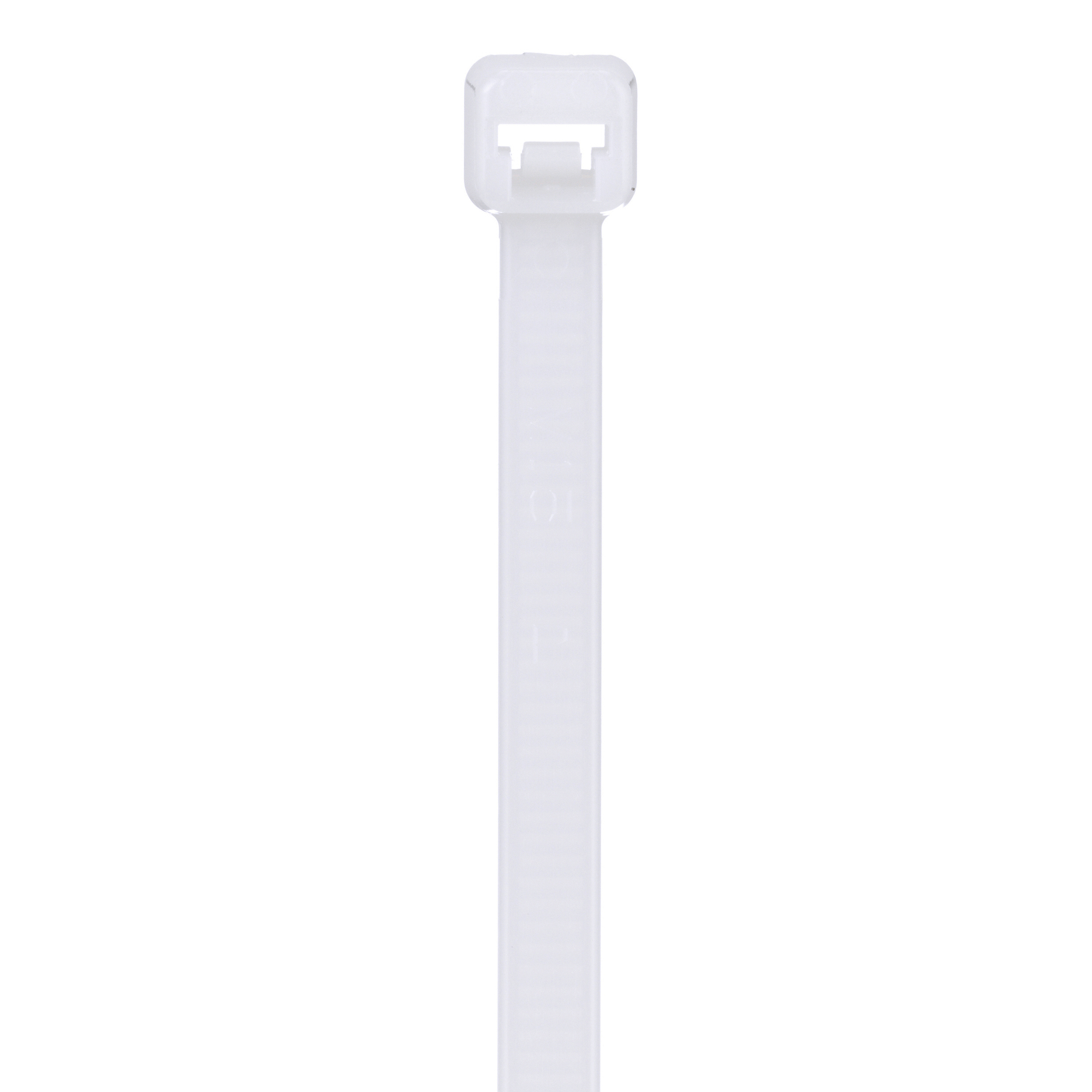 PLT1S-C Pan-Ty PLT Standard Cross Section Cable Tie, 4.8 in L x 0.19 in W x 0.052 in THK, Nylon 6.6, Natural