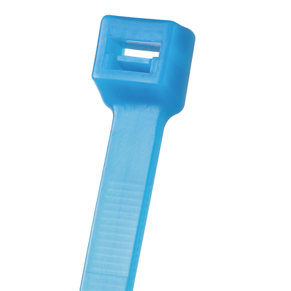 Pan-Ty PLT4S-C76 Cable Tie, Aqua, Tefzel, UV, High Heat, 14.6"L, 50lb, PK100