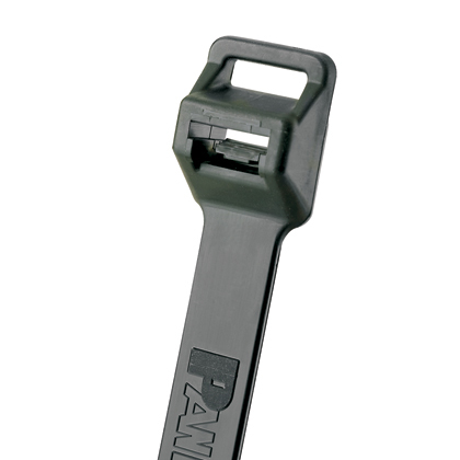 Pan-Ty PLT6EH-C0 Cable Tie, Black, UV PA6.6, 22.2"L, 250lb, PK100