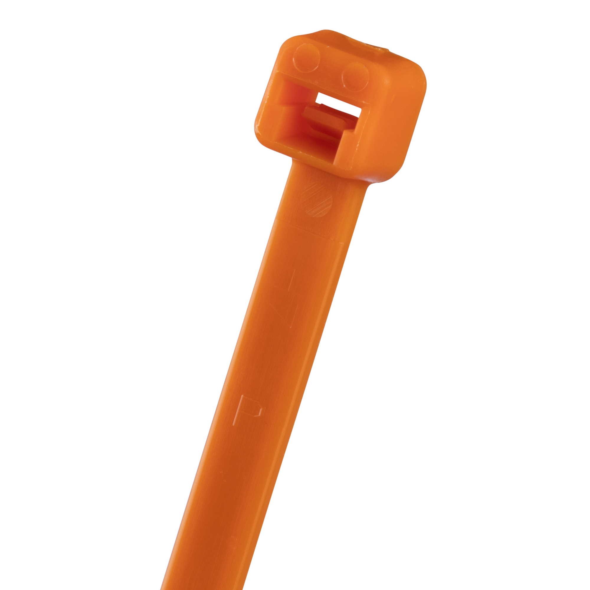PLT1.5I-M3 Pan-Ty PLT Intermediate Cross Section Cable Tie, 5.6 in L x 0.142 in W x 0.045 in THK, Nylon 6.6, Orange