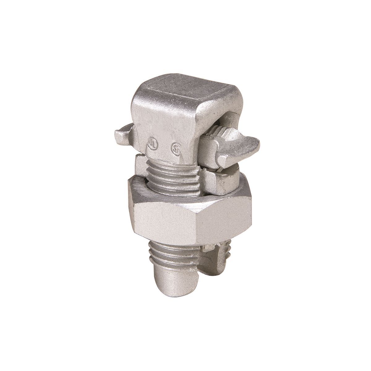 KSA1/0 Split Bolt Connector, (1) 8 to 1/0 AWG, 2 to 1/0 AWG Conductor, 1.92 in L, Aluminum