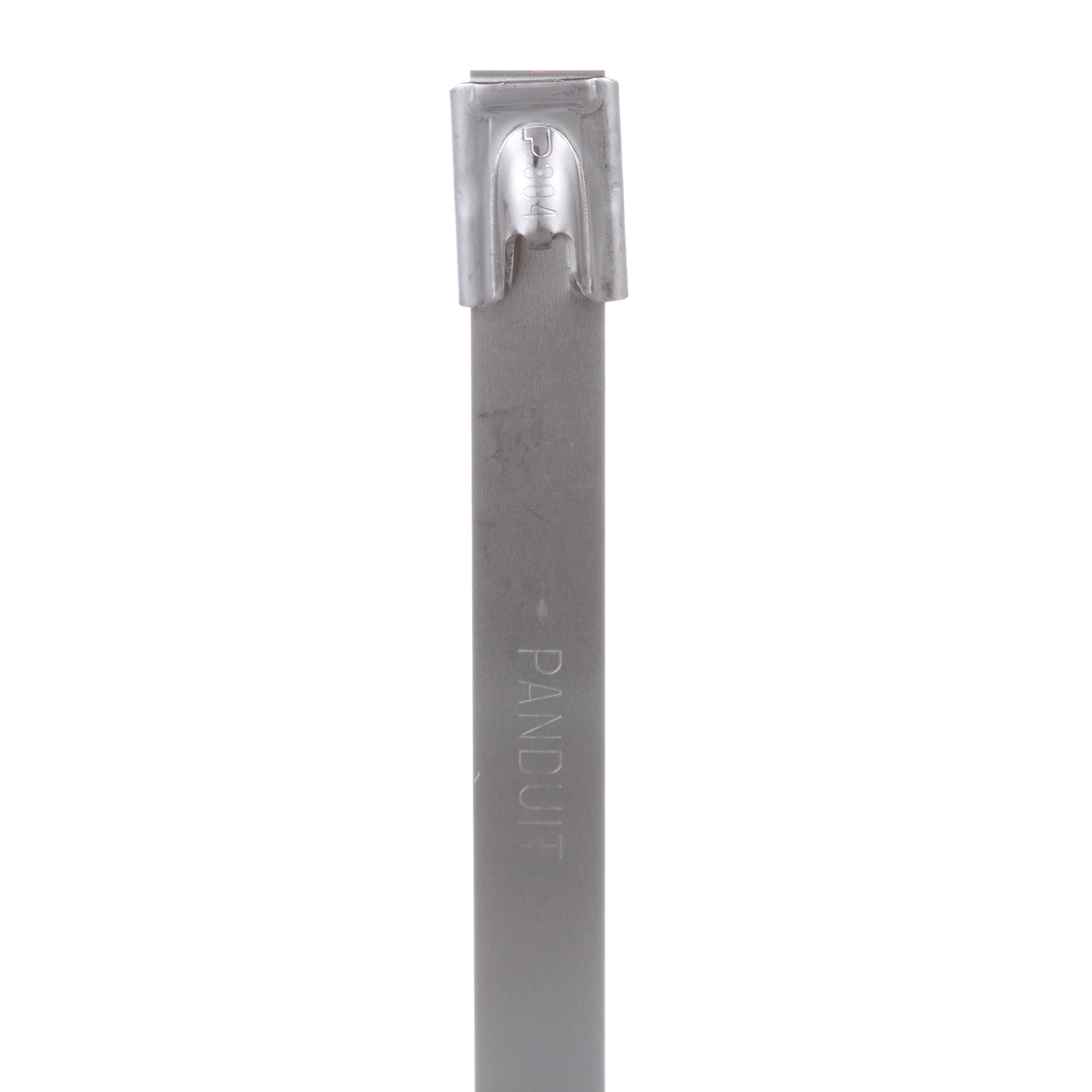 MLT4H-LP Pan-Steel MLT Heavy Cross Section Cable Tie, 14.3 in L x 0.31 in W x 0.01 in THK, 304 Stainless Steel, Metallic