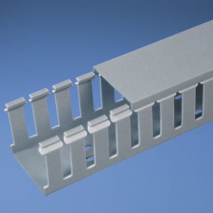 G4X2LG6 Panduct Type G Base Wiring Duct, 0.31 in Wide Slot Slot, 4-1/4 in W x 2.12 in D, PVC