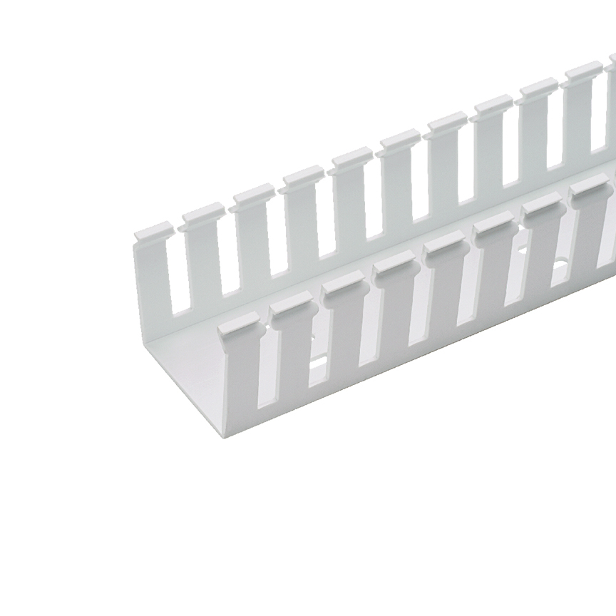 G1.5X4WH6 Panduct Type G Base Wiring Duct, 0.31 in Wide Slot Slot, 1-3/4 in W x 4.1 in D, PVC